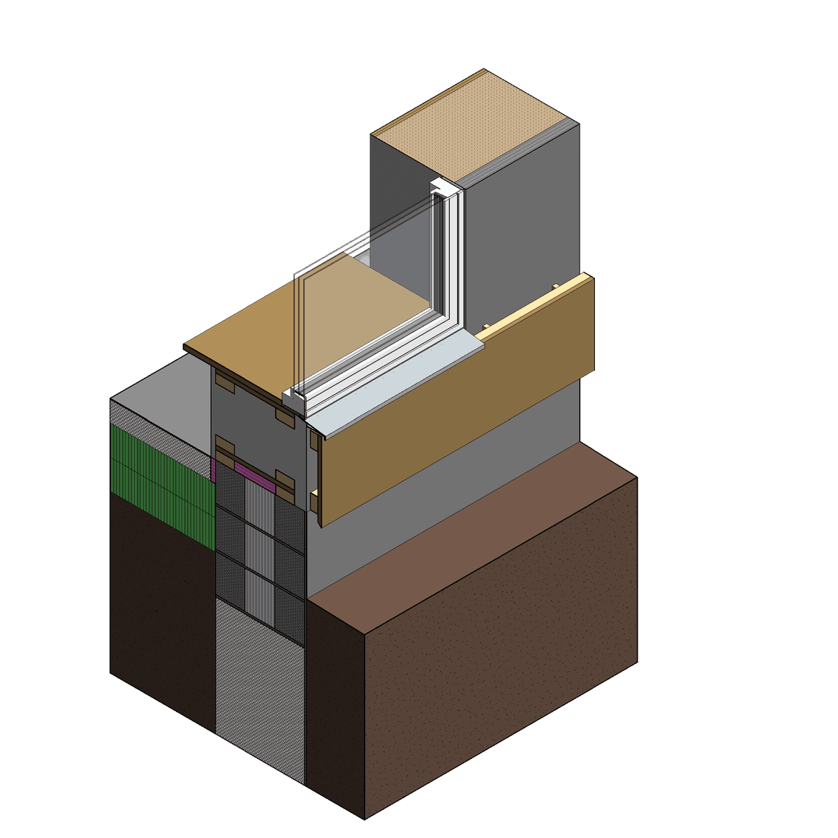 Construction detail cross-section